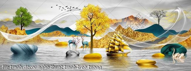 file tranh decor nghe thuat tranh treo tuong